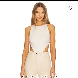 Revolve Naked Instinct Bodysuit in White (cream)